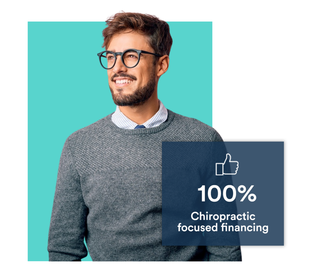 Lendesca chiropractor hero image - 100% focused financing.